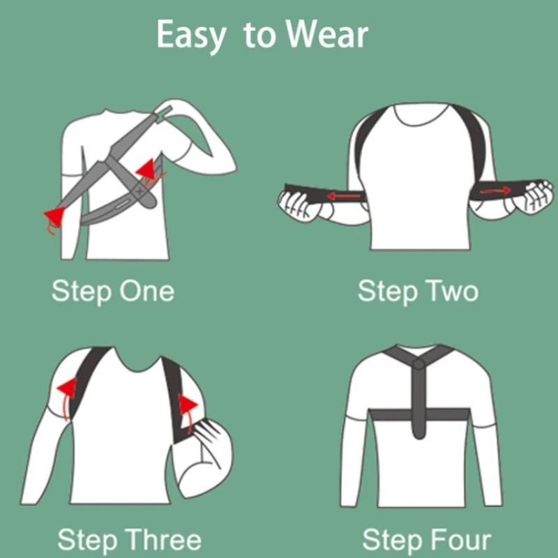 Adjustable Back Posture Corrector Belt Shoulder Clavicle Support Brace