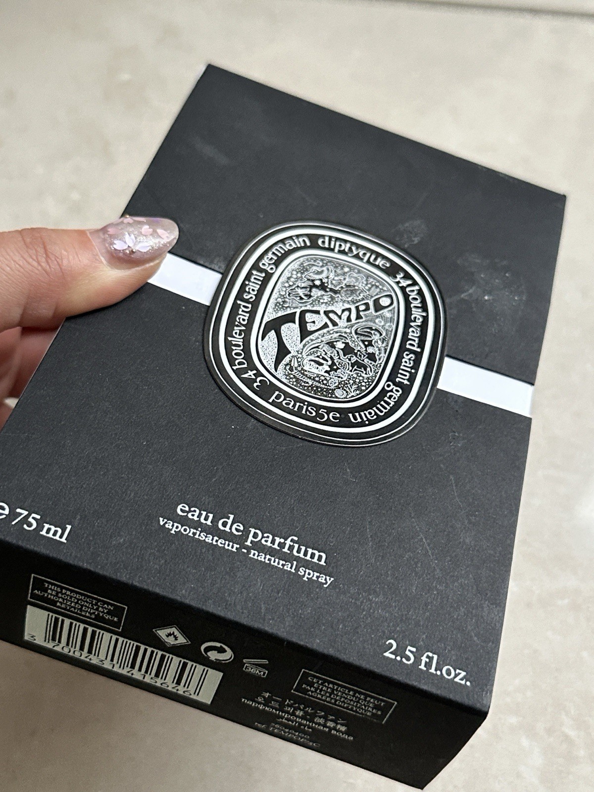 Diptyque Tempo Eau de Parfum 75ml / 2.5oz EDP + Box & Shopping Bag – AS PICTURED