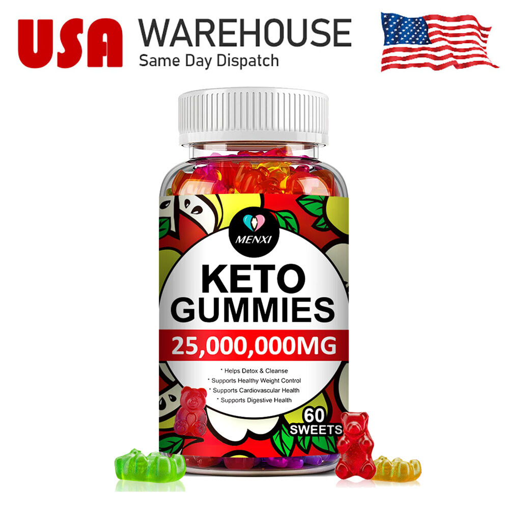 25,000,000mg Keto Slimming Gummies ACV Apple Cider Vinegar Weight Loss 240 Gummy