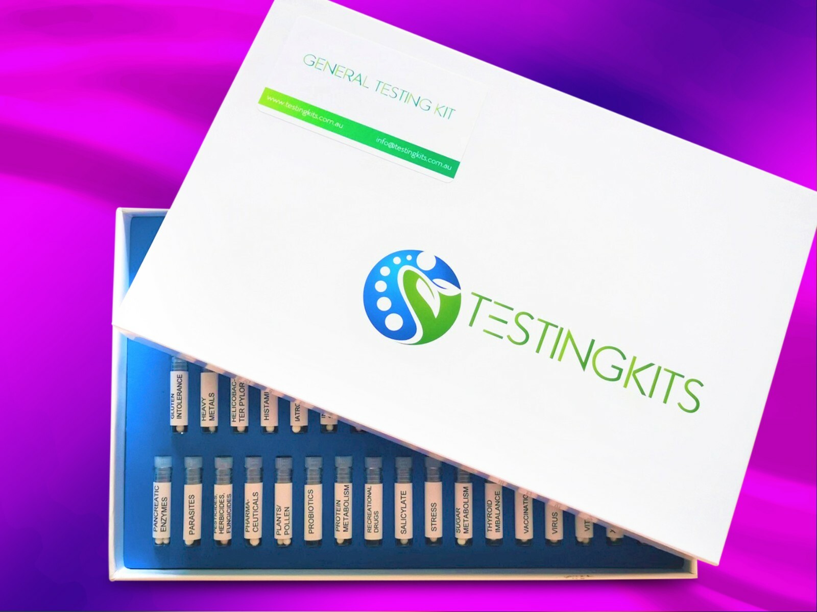 General Testing Kit – Applied Kinesiology – Bioresonance Homeopathy – 50 vials
