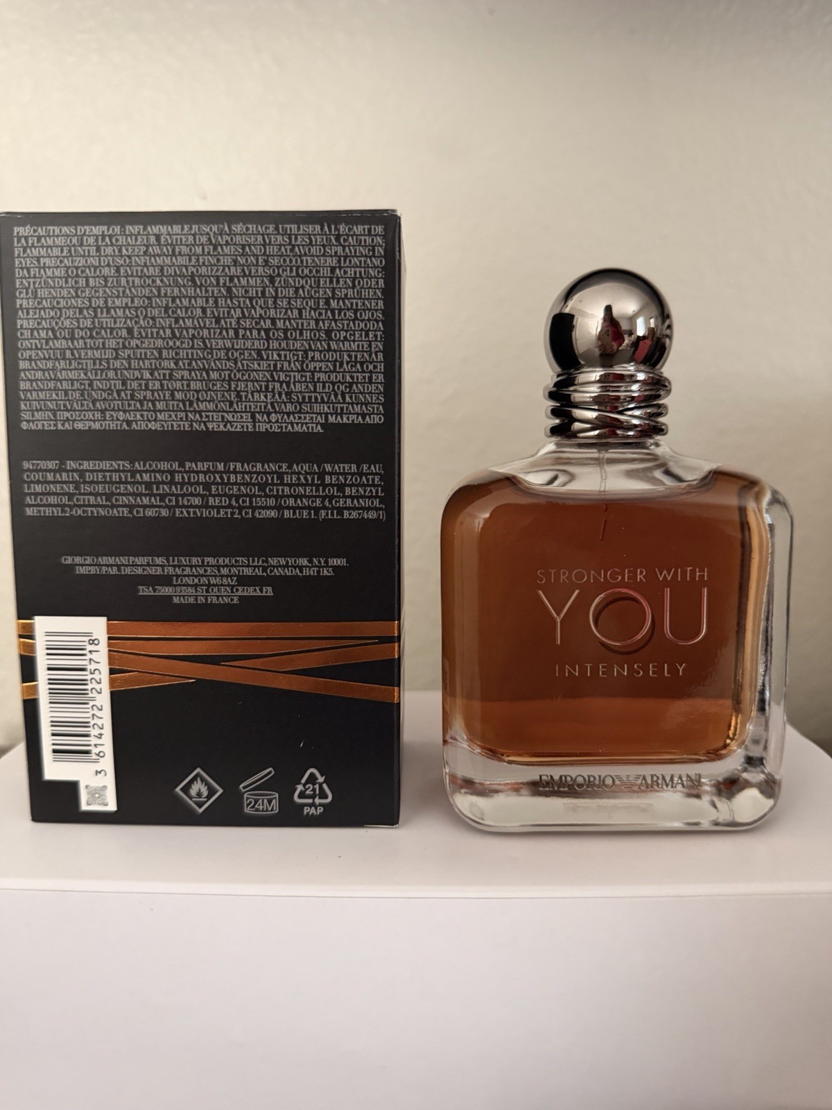 Emporio Armani Stronger With You Intensely Eau de Parfum Spray, Regular 3.3