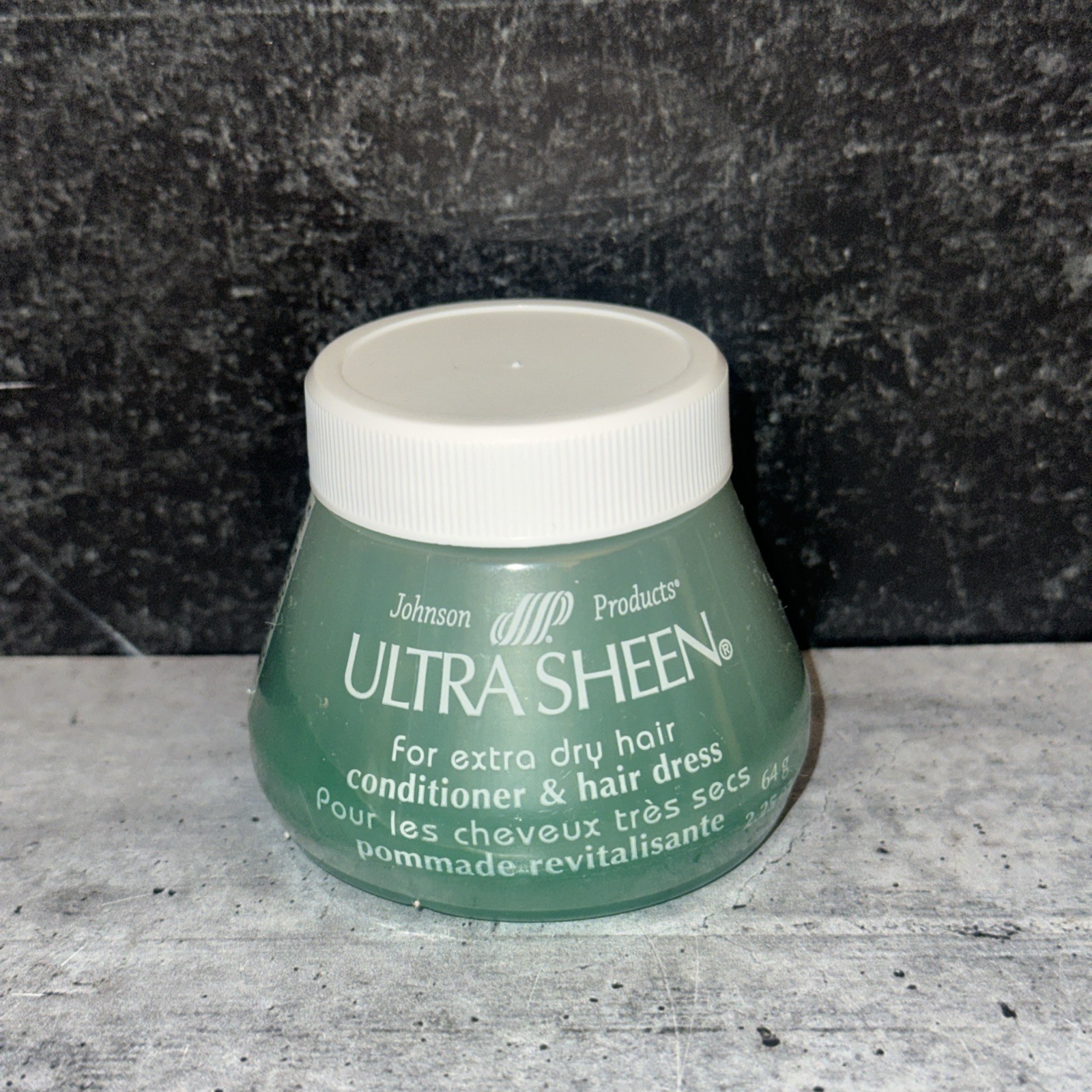 Ultra Sheen Green Hair Dress For Extra Dry Hair 2.25 Oz Travel Size