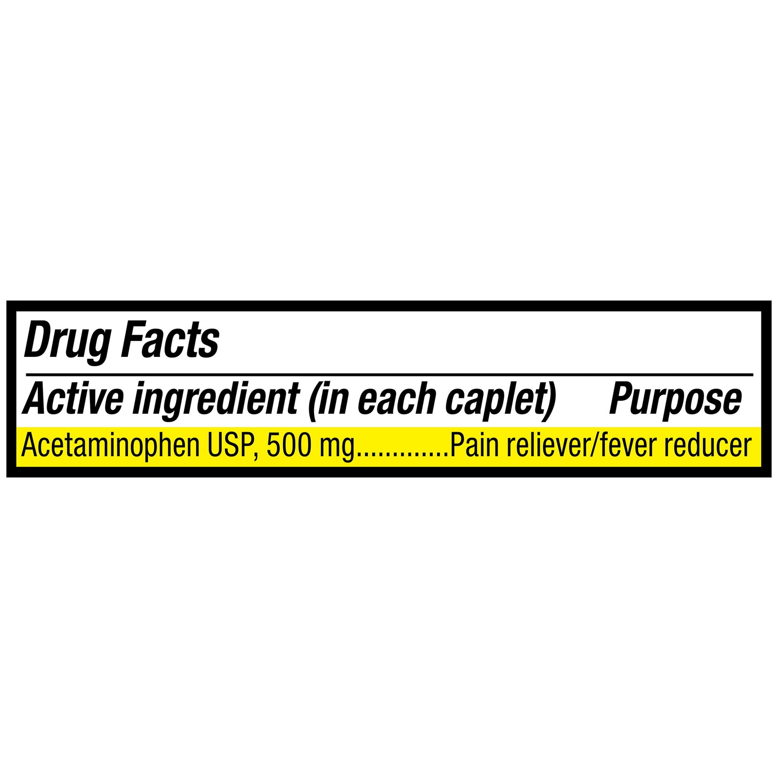 (3 Pack) Equate Extra Strength Pain Reliever Acetaminophen Caplets, 500Mg, Pain