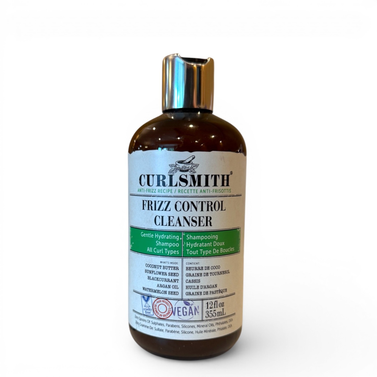 Curlsmith Frizz Control Cleanser Hydrating Shampoo 12.0 Fl Oz