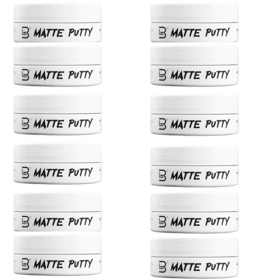 LEVEL3 Matte Putty 5 oz | Matte Finish, Medium Hold (PACK OF 12)