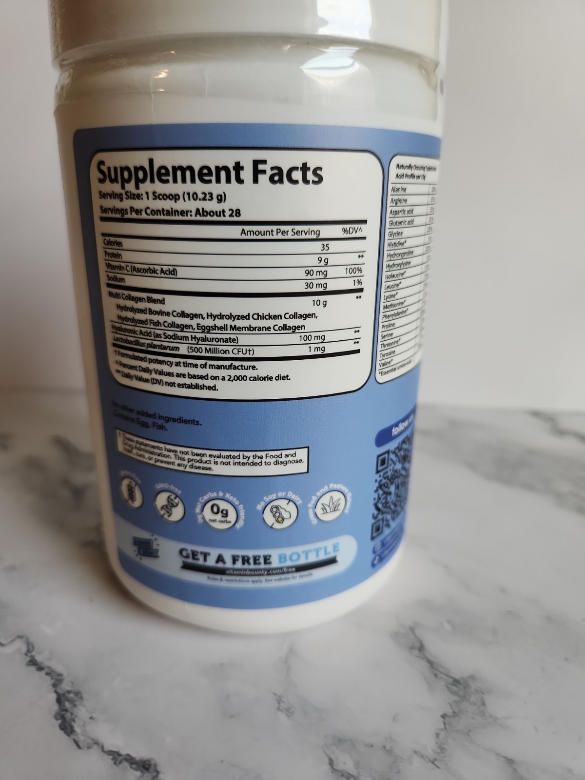Vitamin Bounty Multi Collagen Complex Plus – 5 Types of Hydrolyzed Collagen P…