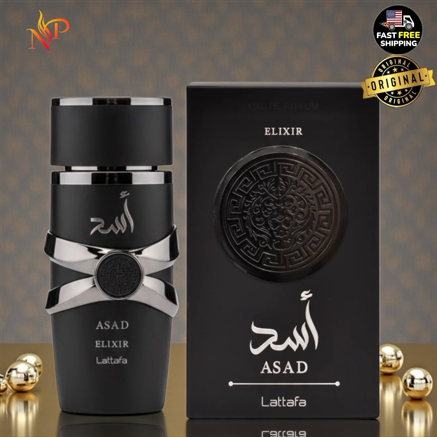 Asad Elixir Eau De Parfum Spray 100ml (3.4 oz) by Lattafa | Made In U.A.E