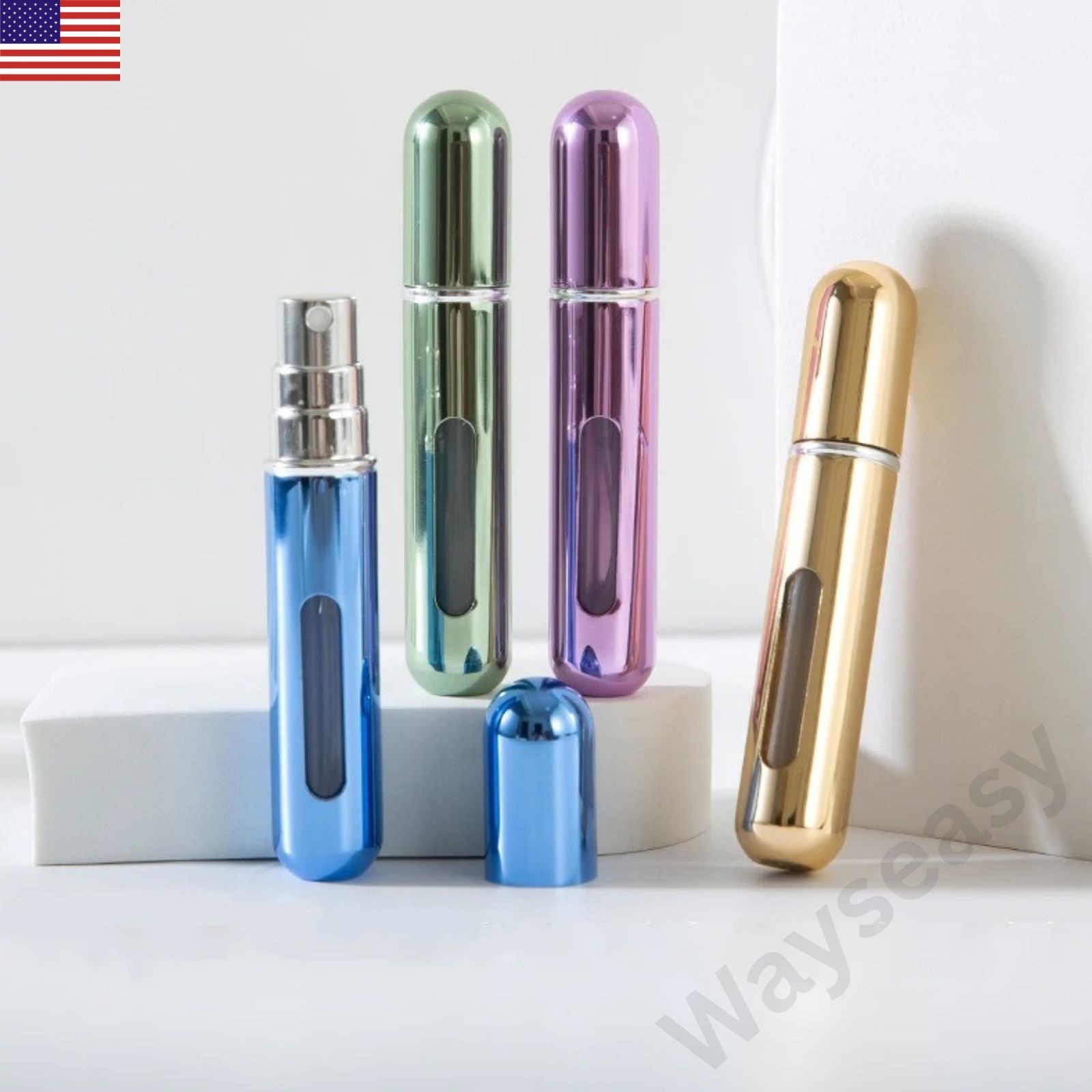 Refillable Perfume Atomizer Spray Bottle 5ml Travel Mini Portable Pump Container