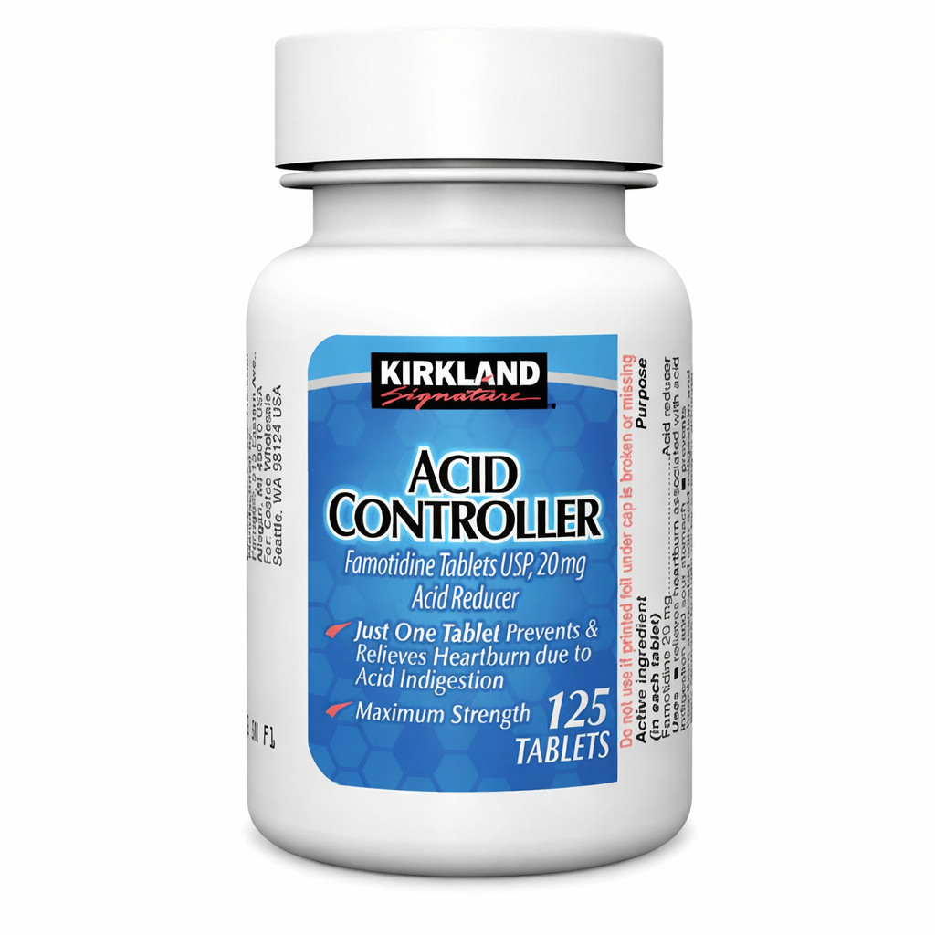 Kirkland Signature Acid Controller Famotidine 20 mg 125 Tablet EXP 07/2026 (JUL)