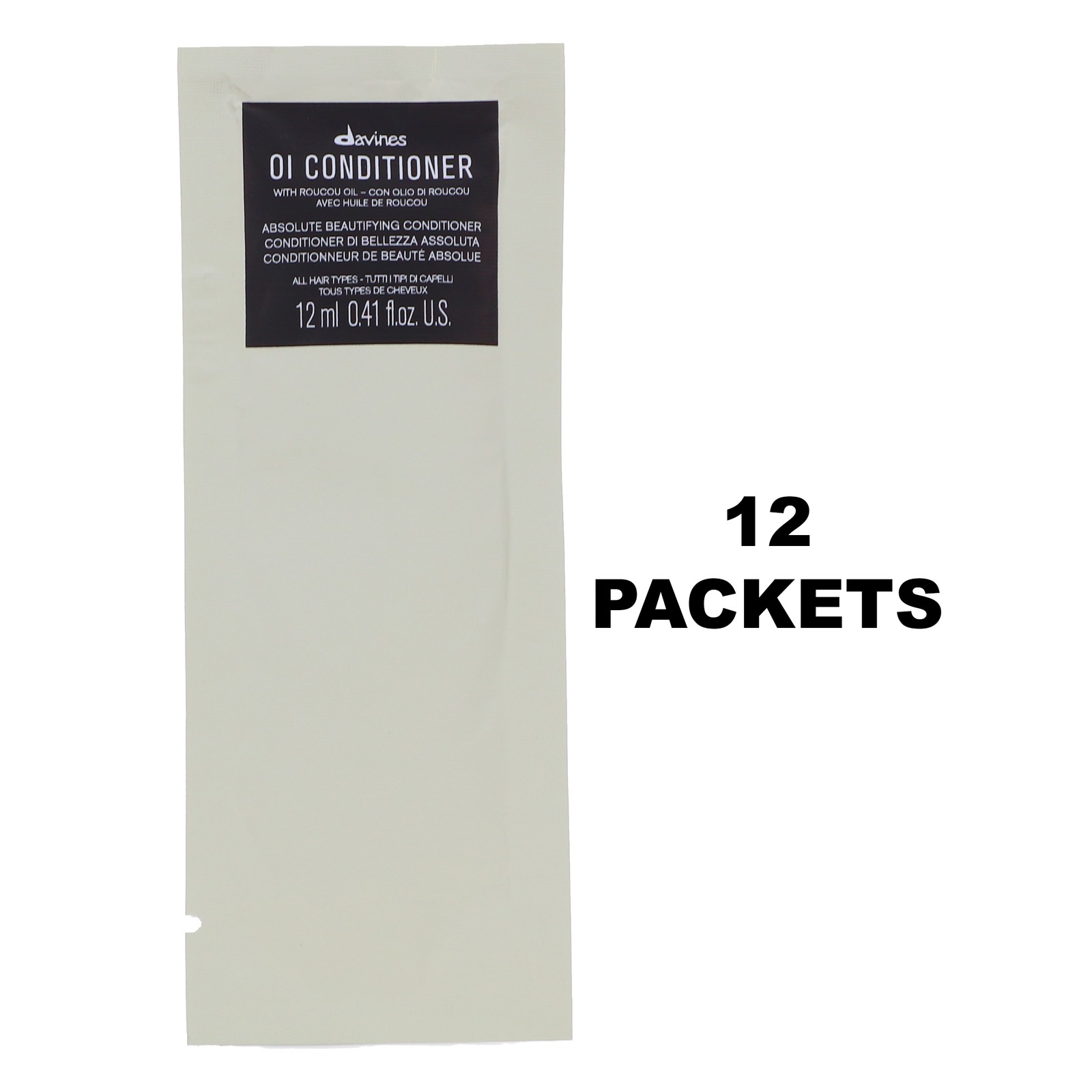 DAVINES OI CONDITIONER SACHET 12 PACK ~ New