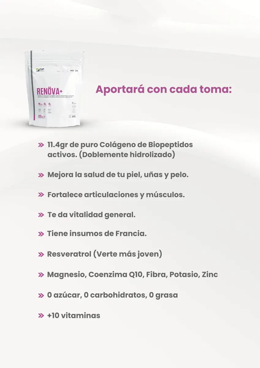 Collagen Renova+ RWP Doubly Hydrolyzed Berries Flavor 315g