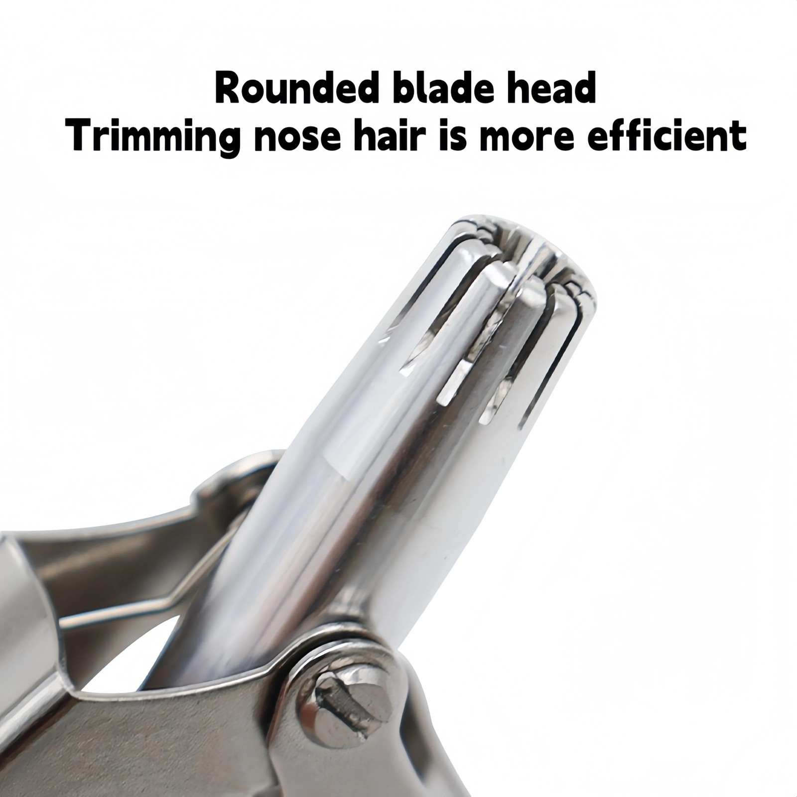Portable Nose Hair Trimmer Stainless Steel Manual Ear Nose Hair Removal Tool