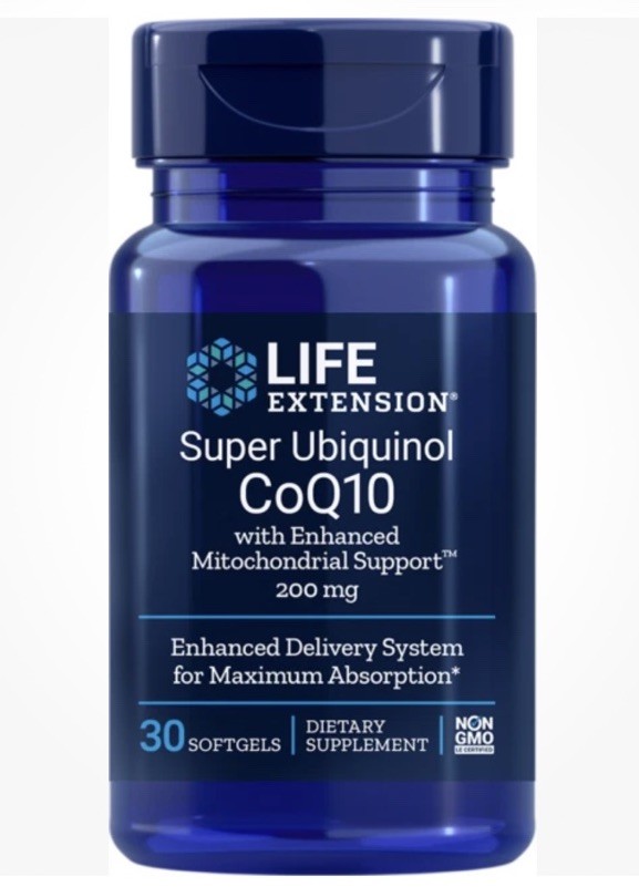Life Extension Super Ubiquinol CoQ10 – 200 mg, 30-Count