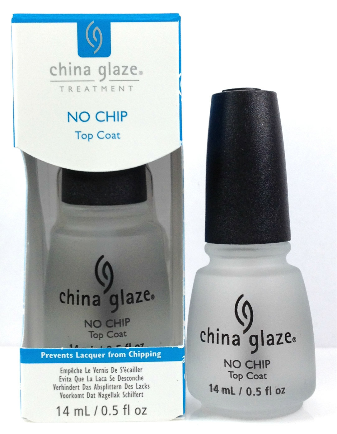 China Glaze Treatment – NO CHIP Top Coat – Prevent Lacquer From Chipping 0.5oz