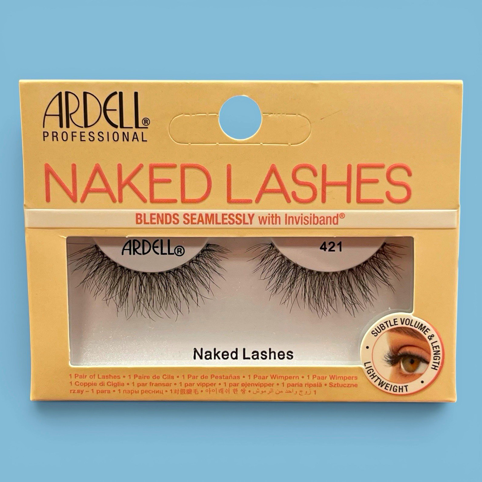 Ardell Naked Lashes 421 Invisiband Lightweight False Eyelashes New
