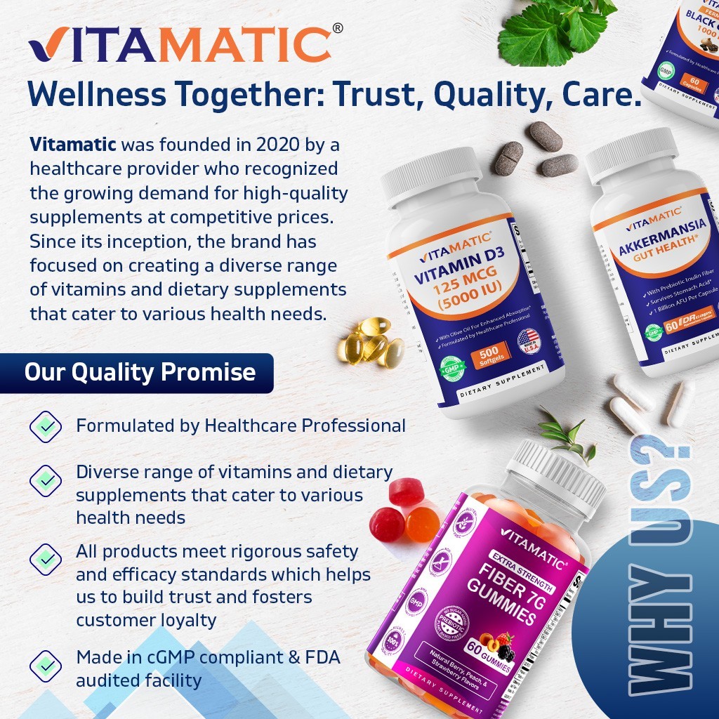 Vitamatic Vitamin B1 (As Thiamine Mononitrate) 100 mg – 250 Vegetarian Tablets