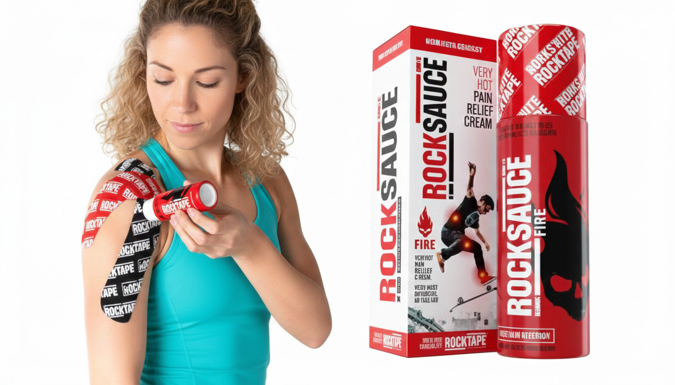 RockSauce Fire, 3 oz Roll-On – Easy to use Pain Relief
