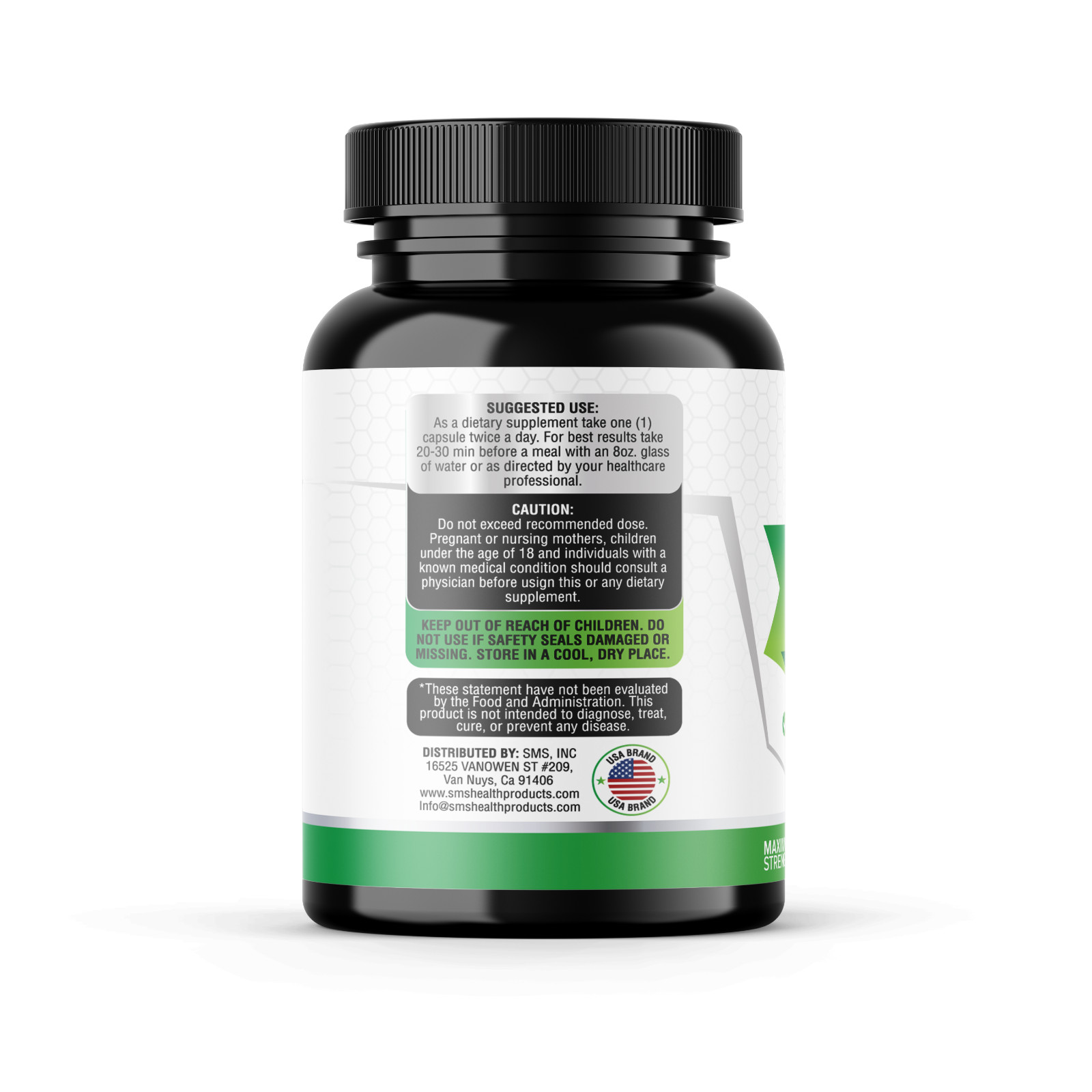 Organic Holy Basil 20:1 Extract 2.5% Ursolic Acid (120 Veg Capsules) Made In USA