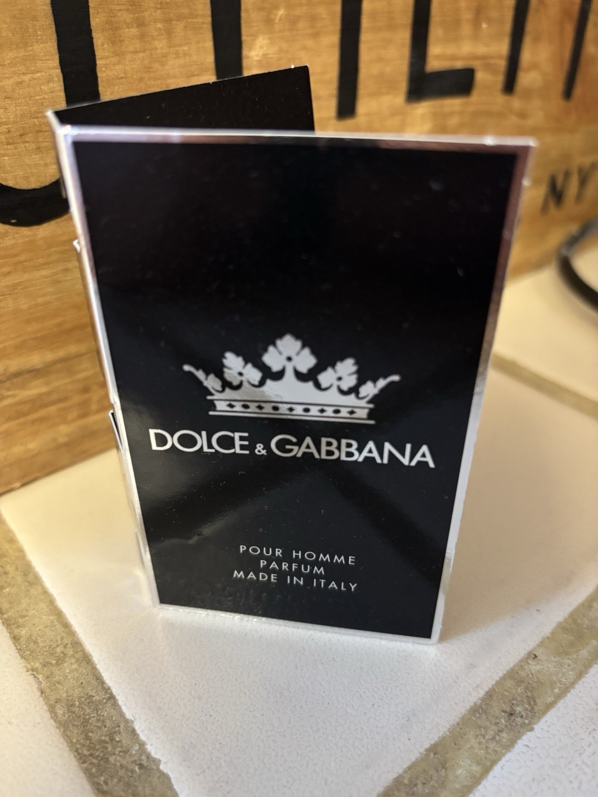Dolce & Gabbana K King Pour Homme PARFUM Sample Spray .05oz 1.5ml *2025 Release*