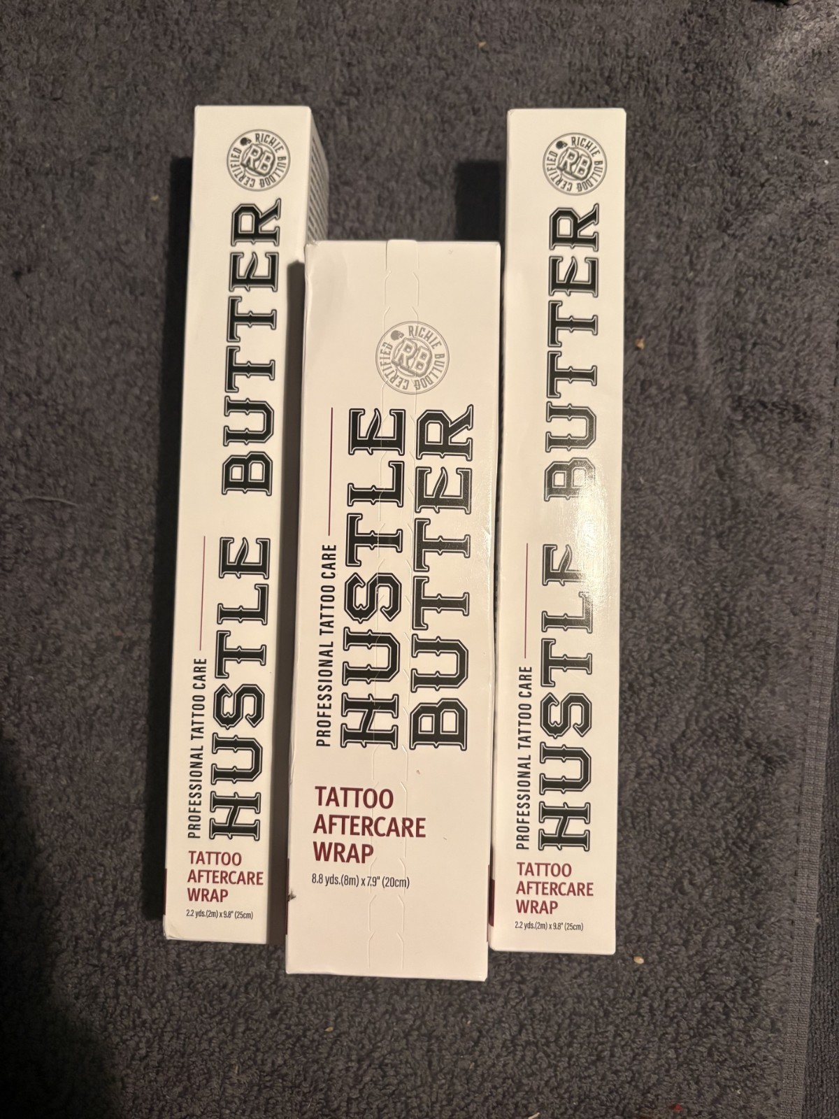 Hustle Butter Professional Tattoo Aftercare Wrap – Assorted Sizes (Lot of 3)