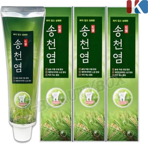 MEDIAN Pine Needles Salt Toothpaste 120g x 3EA Salt Gum Care Amore Made in korea