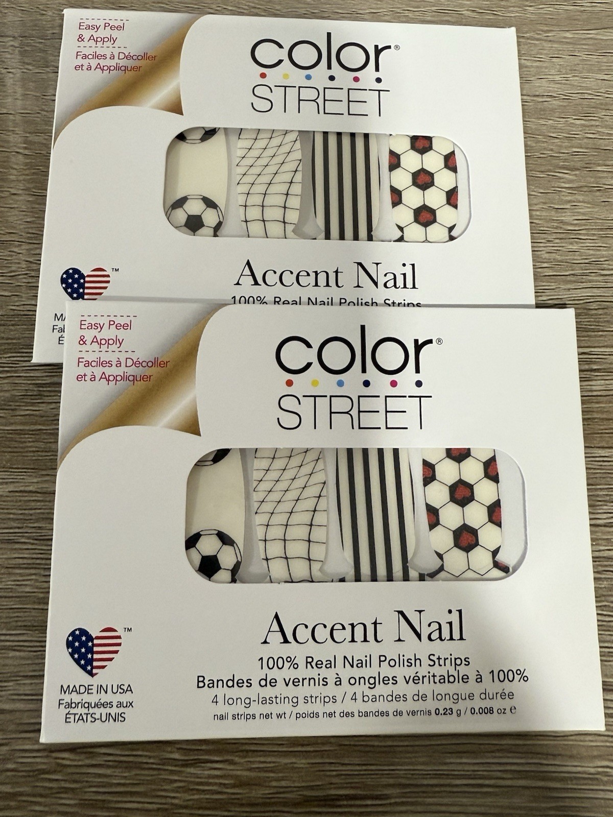 Color Street Nails ~ GOAL CRAZY ACCENT ~ Game Day Collection ~ Lot Of 2
