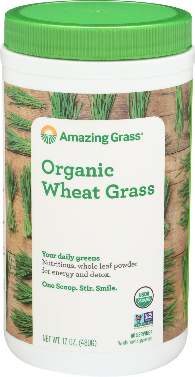 Amazing Grass Wheat Grass Powder: 100% Whole-Leaf Wheat Grass Powder for Ener…