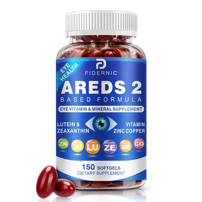 Fidernic Areds 2 Eye Vitamin Mineral Supplement Lutein And Zeaxanthin