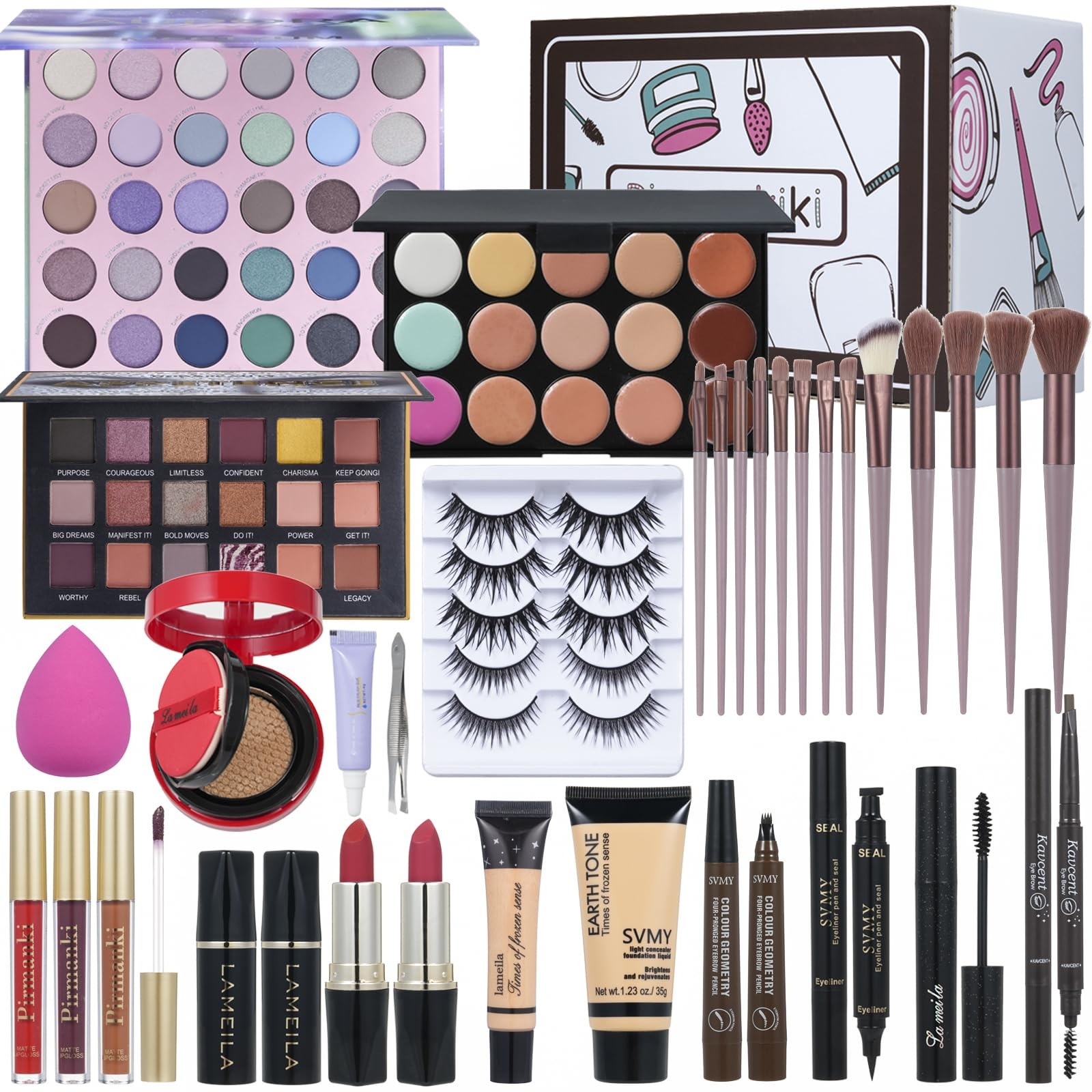 Tooaemis All In One Makeup Kit For Women Full Kittravel Makeup Setmakeup Gift