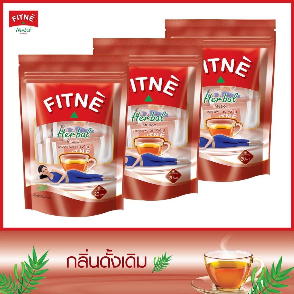 FITNE Herbal Infusion Tea Natural Thailand Beverage 20 Tea Bags