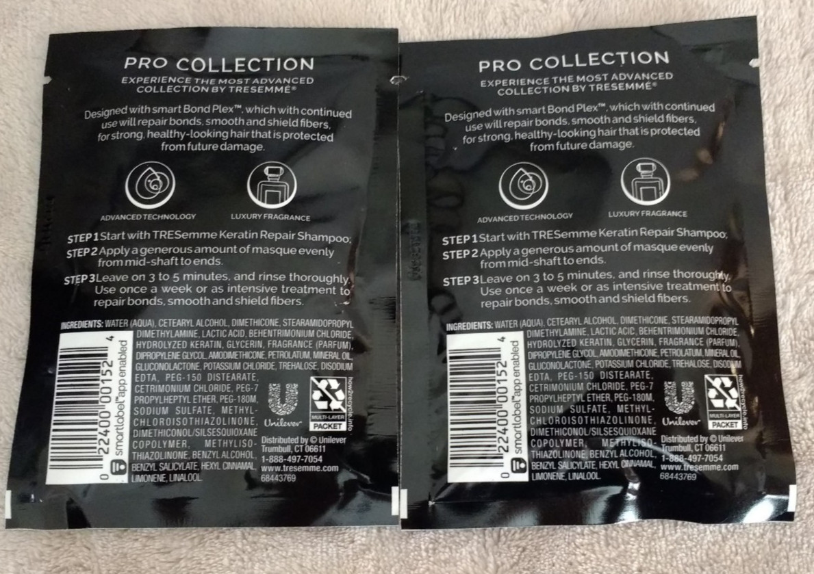 (2 Pack) TRESemmé Keratin Repair Instant Recovery Hair Mask 1.5 oz