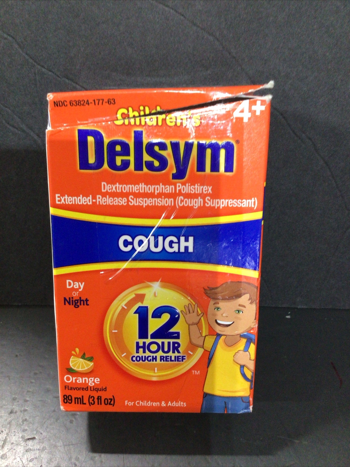 Delsym Children’s 12 Hour Cough Relief Day/Night Orange Flavor