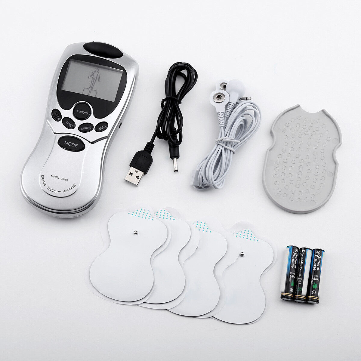 Electric Stimulation Pulse Muscle Massager Tens Unit Machine Therapy Pain Relief