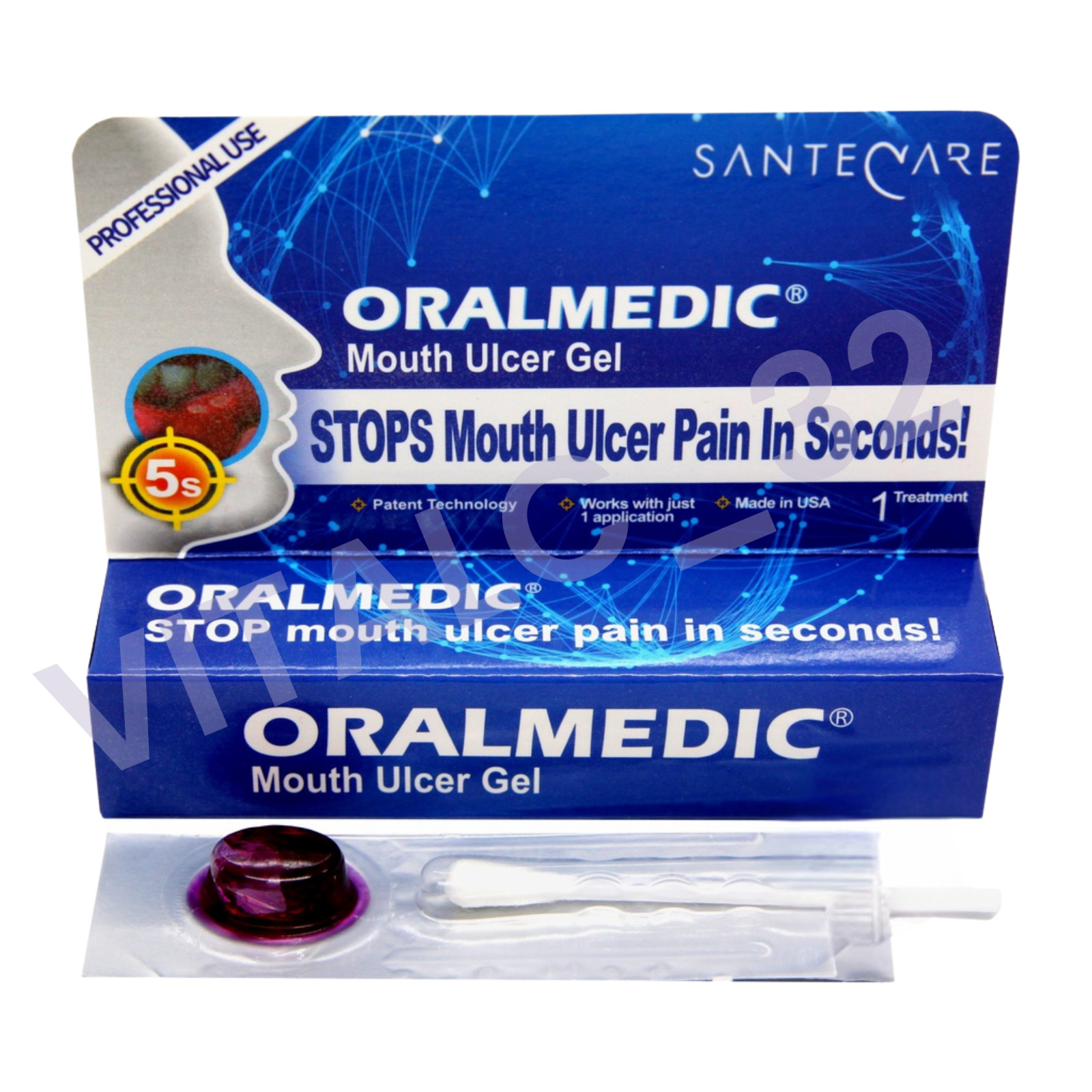 2X OralMedic Canker Sore Mouth Ulcer Treatment Gel Fast Relief – Made in USA