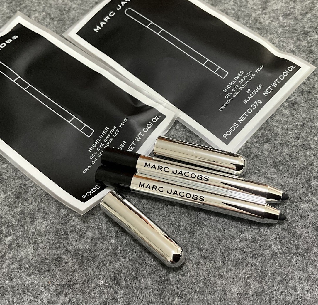 2 Marc Jacobs Highliner Gel Eye Crayon 42 Blacquer 0.37 g 0.01 oz Sealed