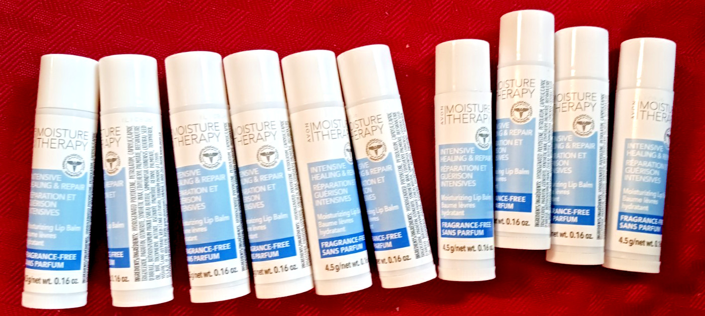 Avon Moisture Therapy Intensive Healing & Repair Lip Balm Lot of 10