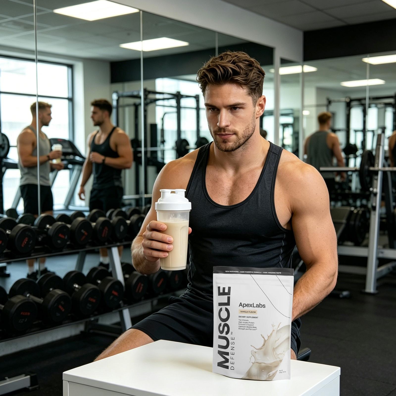 APEX LABS MUSCLE DEFENSE VANILLA FLAVOR – 8.57 OZ – NEW
