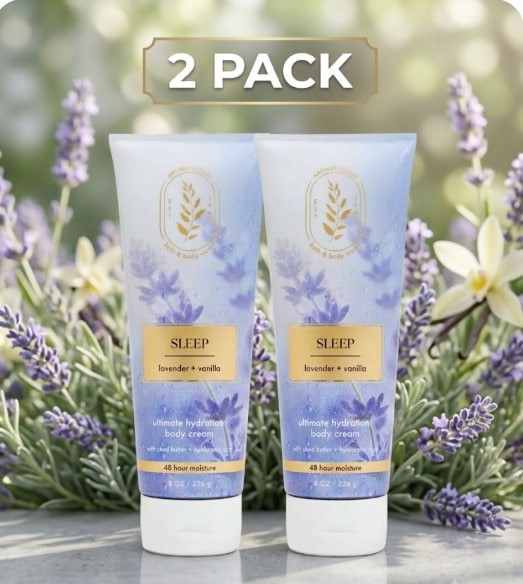 2 PACK – Bath & Body Works Lavender VanillaUltimate Hydration Body Cream 8 oz