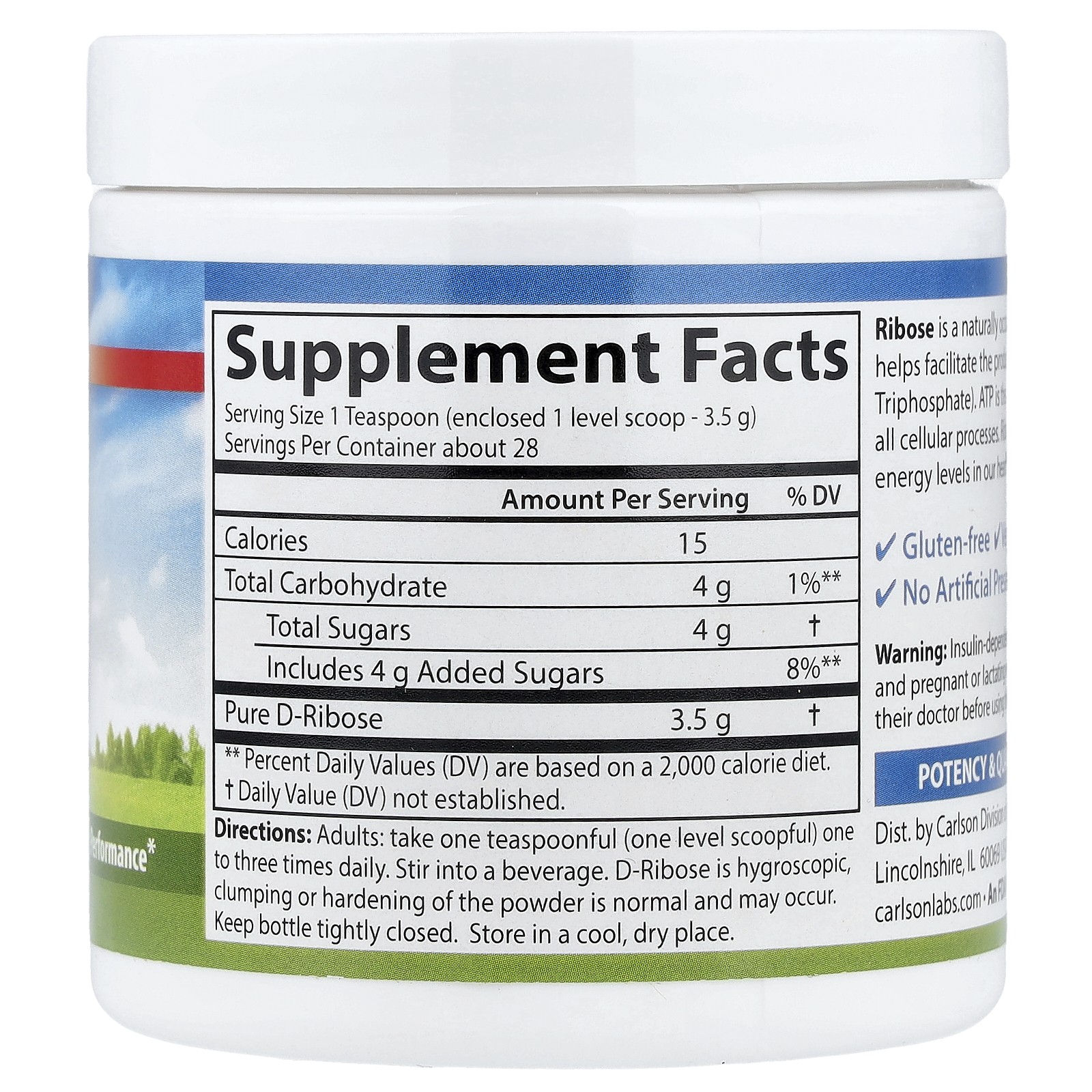 Ribose, 3.53 oz (100 g)