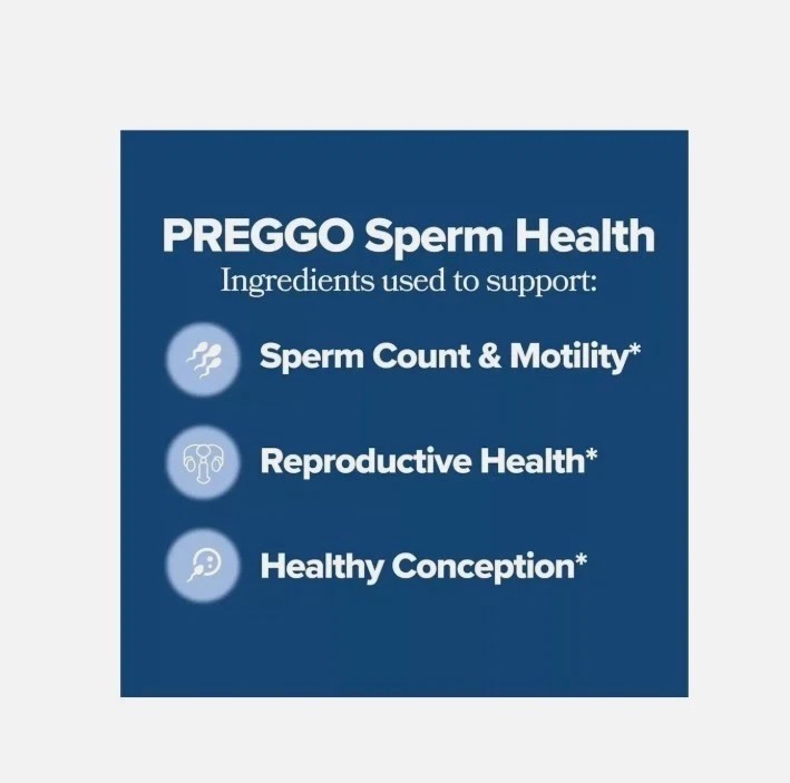 3PCS Preggo Sperm Health Capsules for Men – OBGYN-Formulated for Improved Sperm