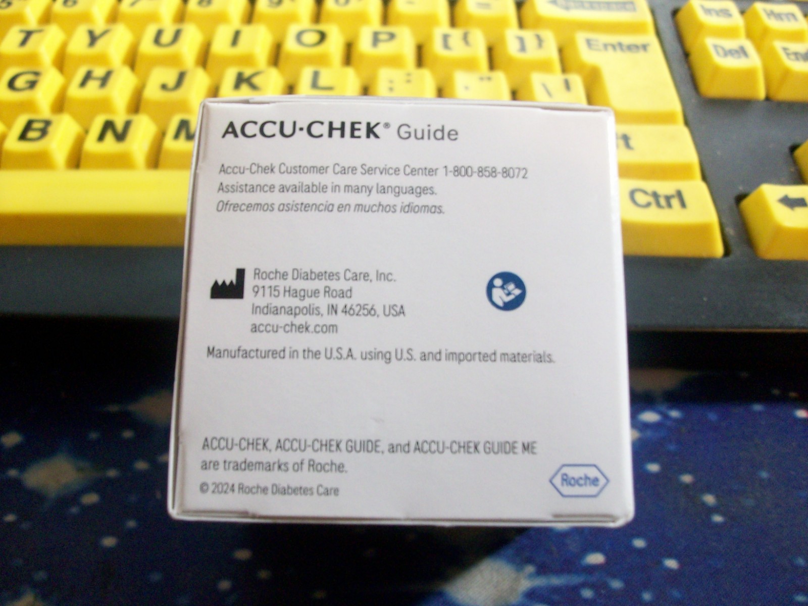 100 ACCU-CHEK GUIDE 1 X 100 TEST STRIPS, EXP 3-26-2027, GOOD SEALED BOX