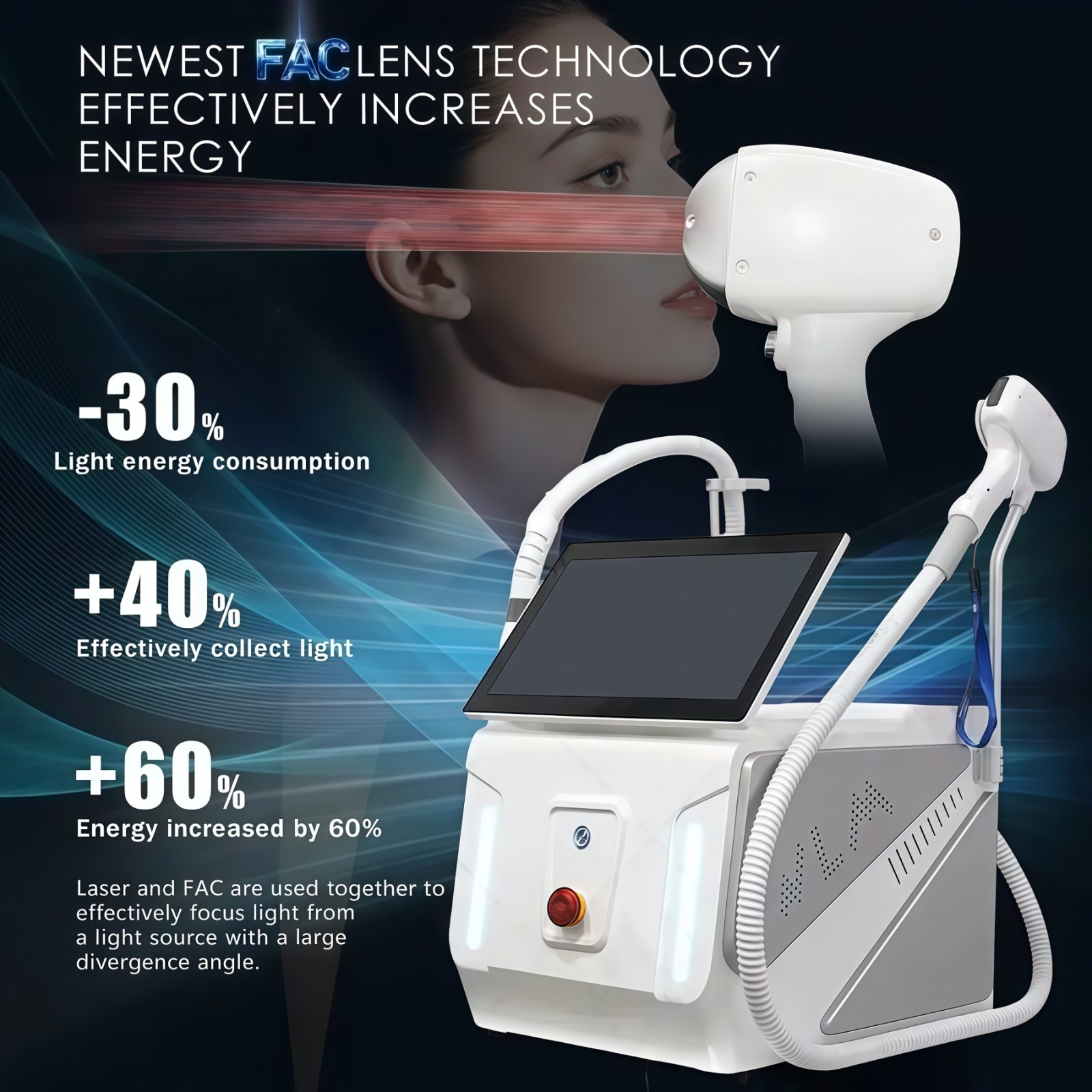 2in1 Picosecond Diode Laser Machine for Hair & Tattoo Removal Skin Rejuvenation