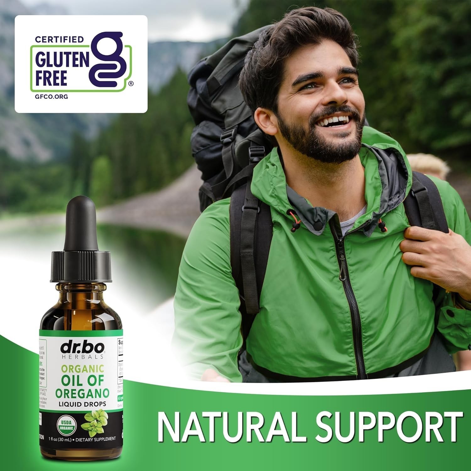 Oregano Oil Natural Liquid Drops – 6 Month Supply of Drops…%%