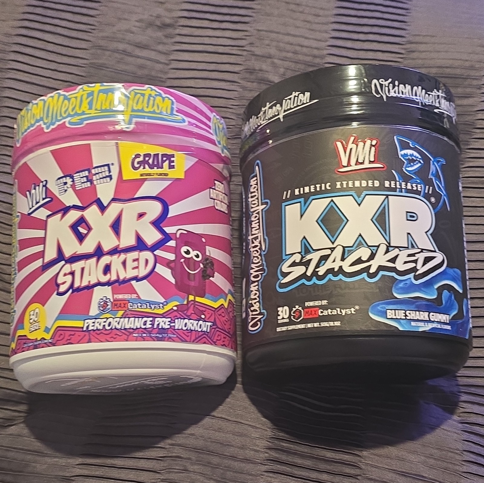 Set Of VMI Sports KXR Stacked Pre-Workout Powder 30 Servings Exp 06/27
