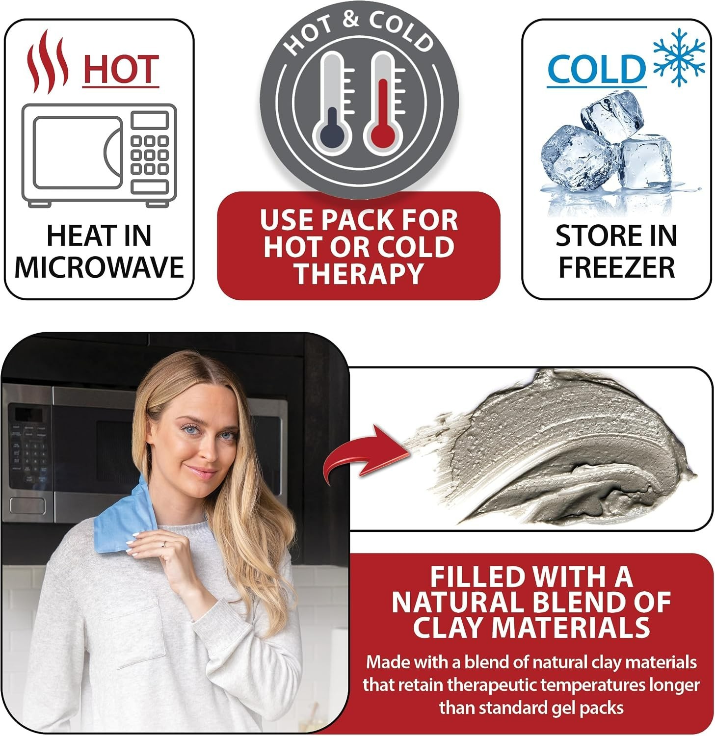Versatile Hot & Cold Therapy Pack – Reusable 10×6 Inch Pain Relief Solution