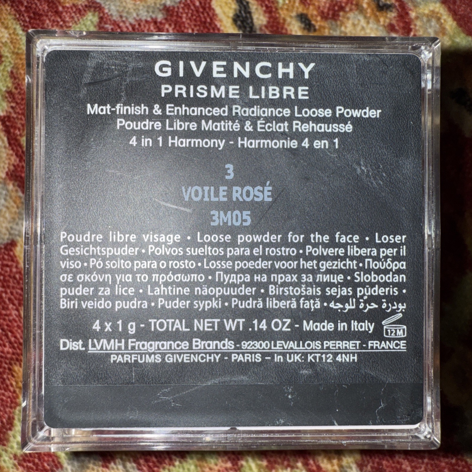 Givenchy Prisme Libre Powder 3 Voile Rose’ 4x1g (.14 oz) Original Formula Sealed