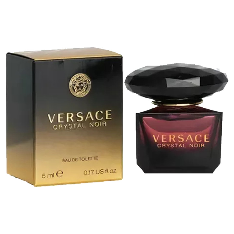 Mini Versace Crystal Noir 0.17 oz Eau De Toilette for Women Brand New In Box