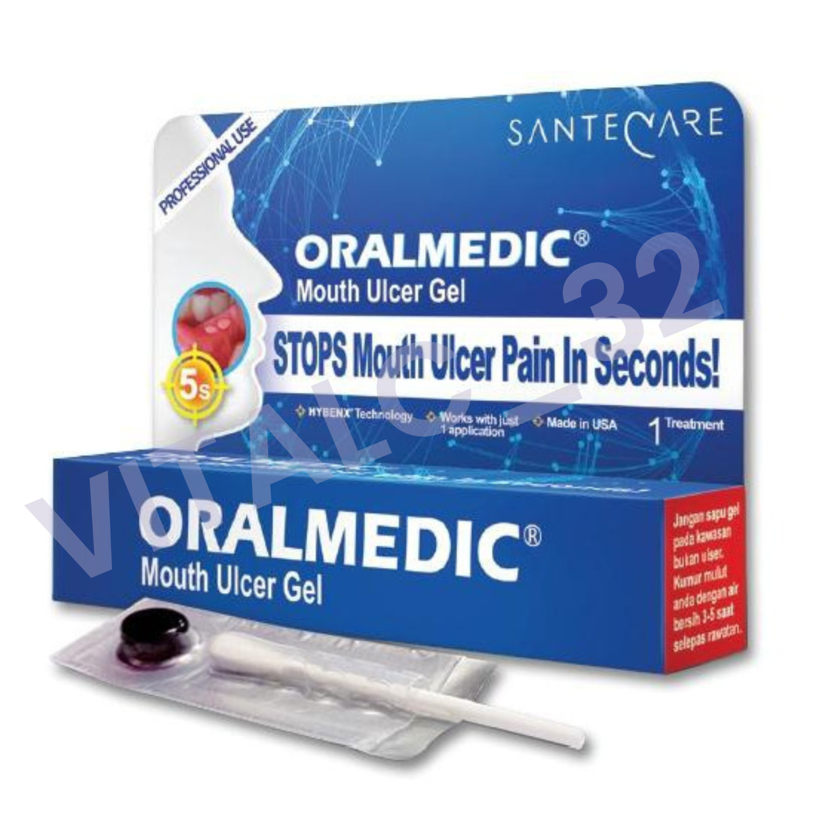 2X OralMedic Canker Sore Mouth Ulcer Treatment Gel Fast Relief – Made in USA