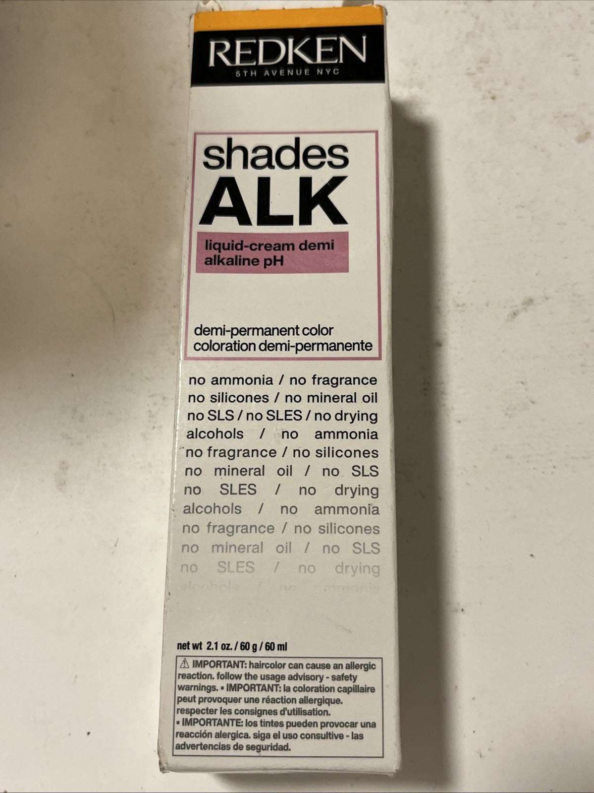 REDKEN ALK Demi-perm Hair Color 2.1 fl oz Shade 8 G Almond Sugar