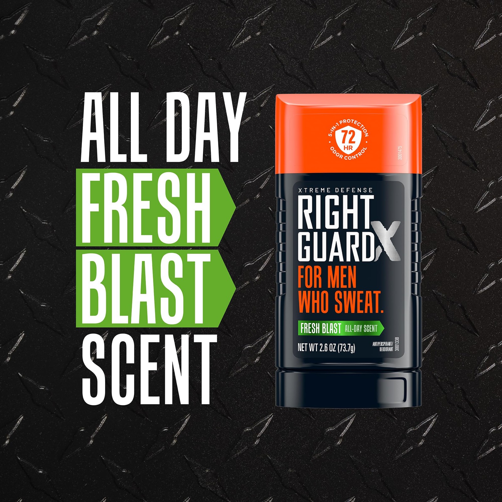Right Guard Xtreme Defense Invisible Solid 2.6 Ounce (Pack of 4)